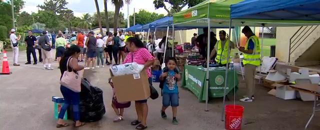 Fort Lauderdale hosts supply distributions, social services for residents affected by historic floods