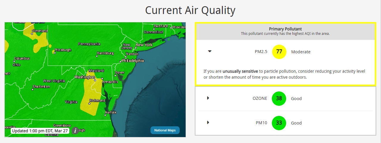 The smell of smoke in D.C. is probably from North Carolina wildfires