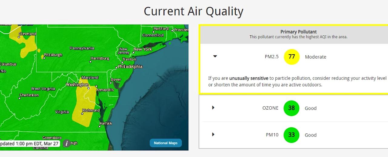 The smell of smoke in D.C. is probably from North Carolina wildfires