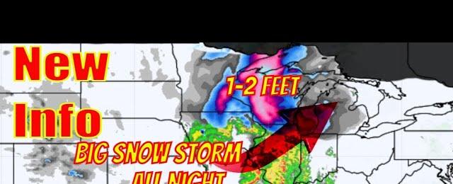 Huge Storm Today Bringing Severe Threats, Potential Blizzards & Feet Of Snow - The WeatherMan Plus