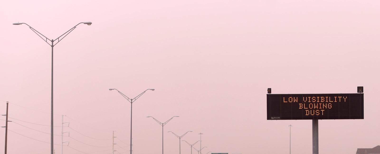 Strong winds bring dust storms wildfires Texas South Plains, Panhandle