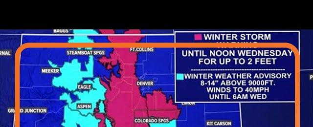 Spring storm with rain, snow headed for Colorado