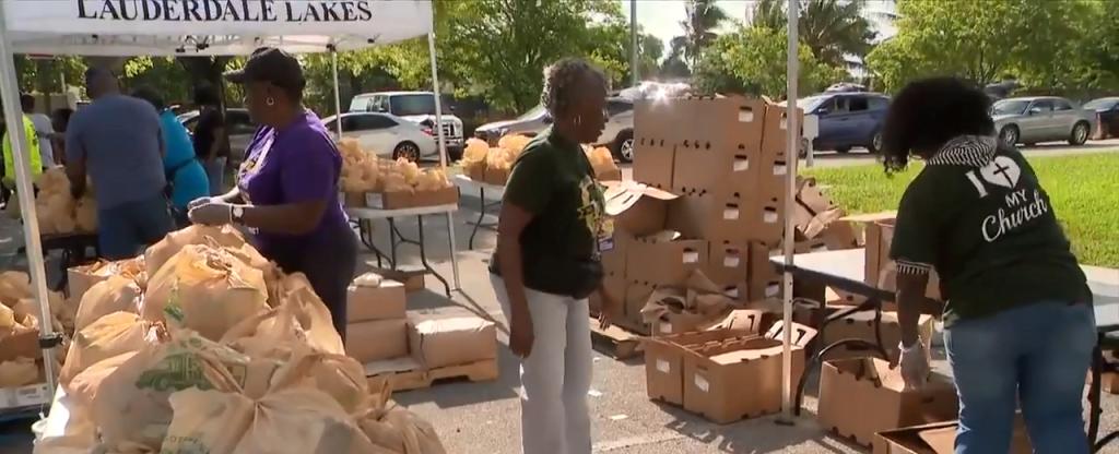 Farm Share distributes food in Lauderdale Lakes as demand surges after historic floods