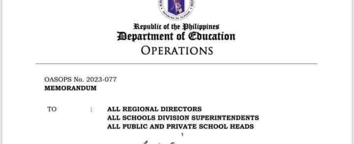 DepEd reiterates implementation of modular Distance Learning in response to extreme weather conditions