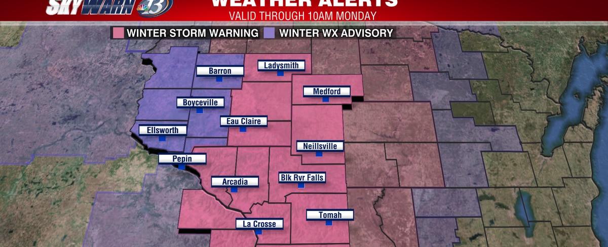 WINTER STORM WARNING: Heavy snow and strong winds will make for a hazardous Monday morning commute