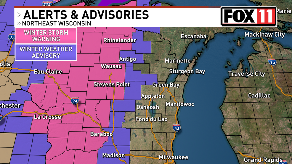 Early-spring storm bringing rain, snow, and wind to Northeast Wisconsin