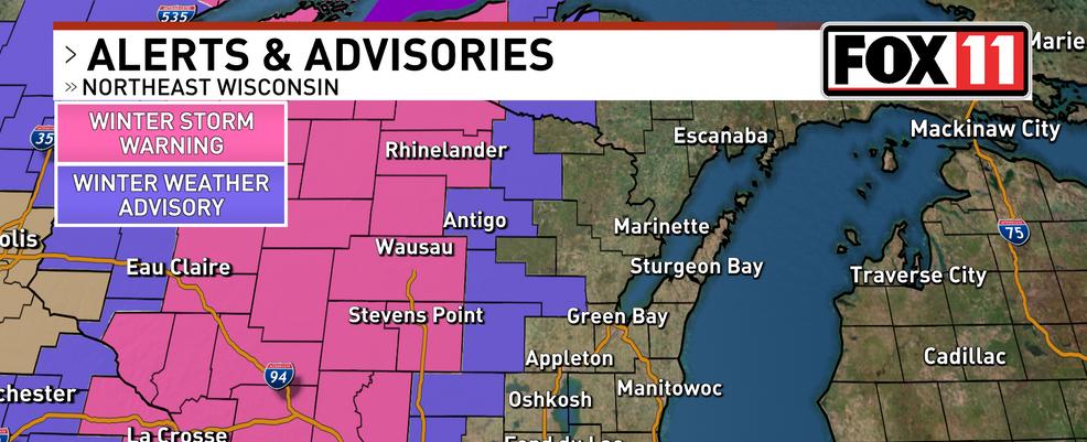 Early-spring storm bringing rain, snow, and wind to Northeast Wisconsin