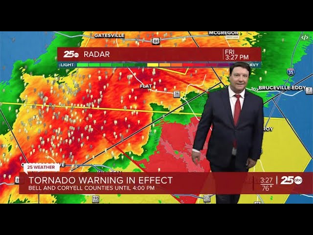 Hail and tornados in Central Texas