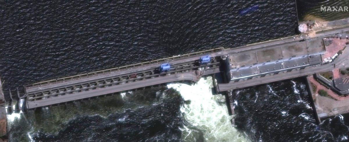 Key Ukrainian Dam Partially Destroyed, Southern Ukraine Faces Threat Of Massive Floods