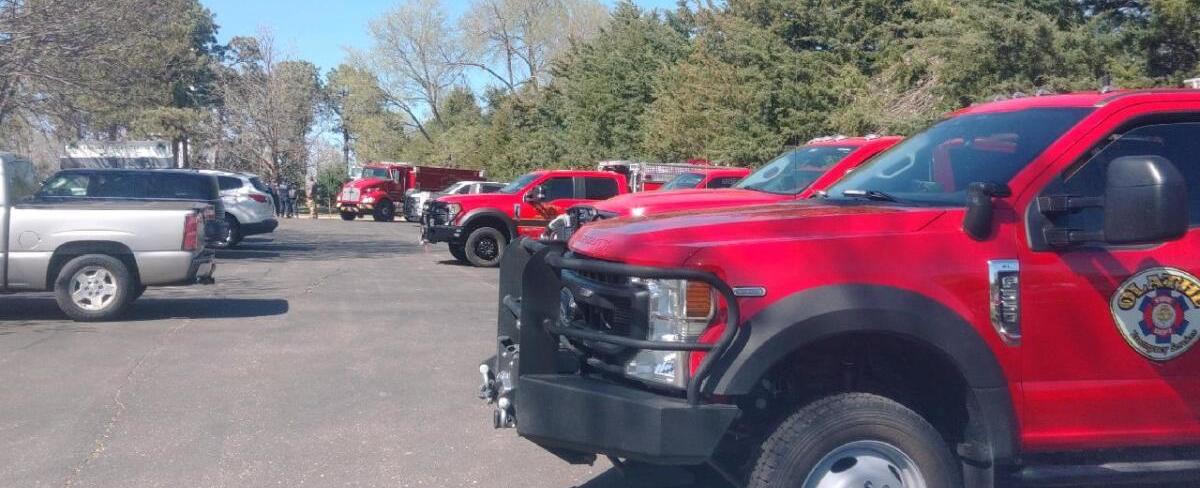 Johnson County firefighters help battle wildfires in central Kansas
