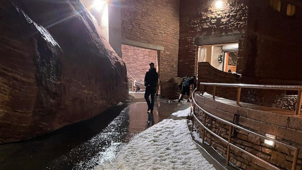Hail hurts dozens of concertgoers, scraps Louis Tomlinson show at Red Rocks Amphitheater near Denver