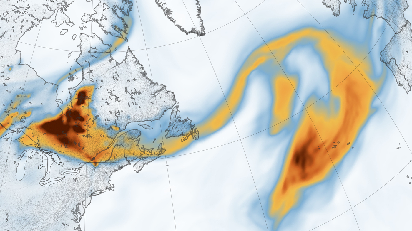 Smoke from Canada wildfires reach Europe : NPR