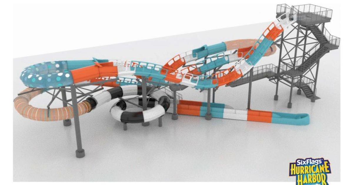 'Region's tallest' water coaster coming to Six Flags Hurricane Harbor in Maryland