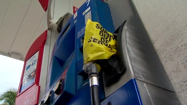 Fuel trucks unable to reach shipments at Port Everglades due to floods, leading to local gas station closures