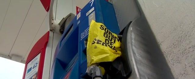 Fuel trucks unable to reach shipments at Port Everglades due to floods, leading to local gas station closures