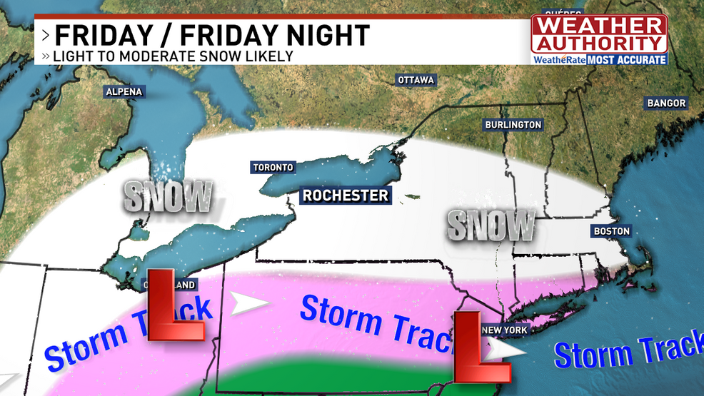 Late week storm brings snow back to Rochester