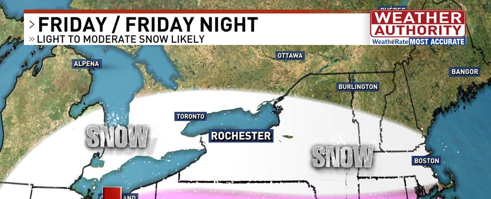 Late week storm brings snow back to Rochester