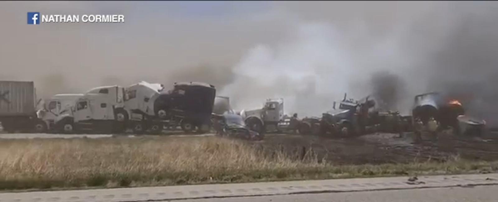 I 55 Illinois dust storm pile up accident: 6 killed, more than 30 injured in crash downstate, police say
