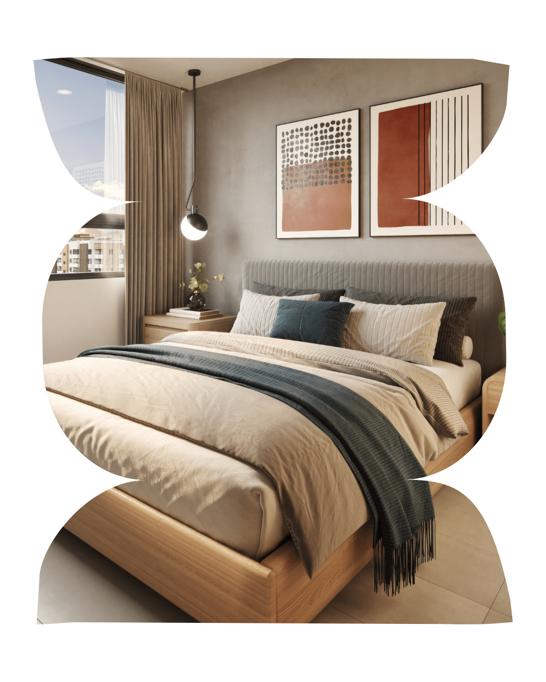 Habitación principal del proyecto Aticca