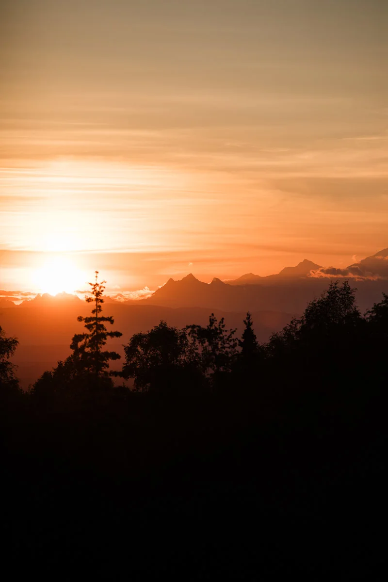 karthika gupta denali camping sunset vertical