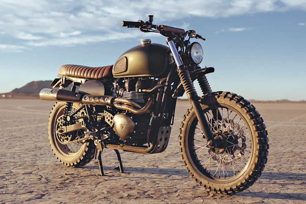 British Customs Triumph Scrambler 