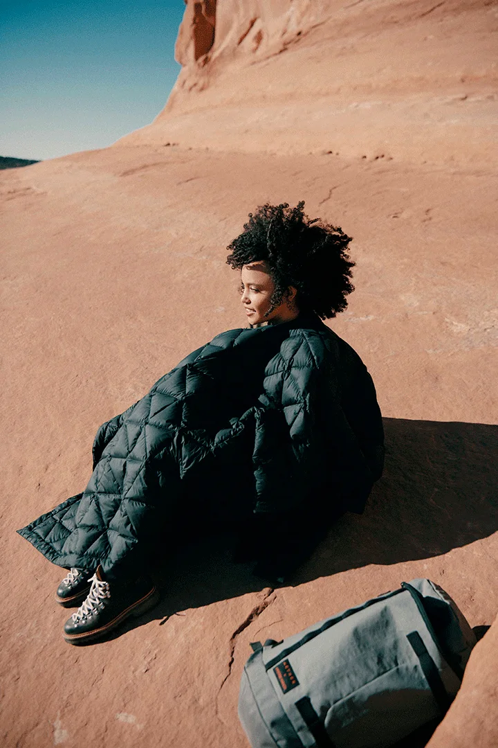 AETHER-Down-Poncho-Woman