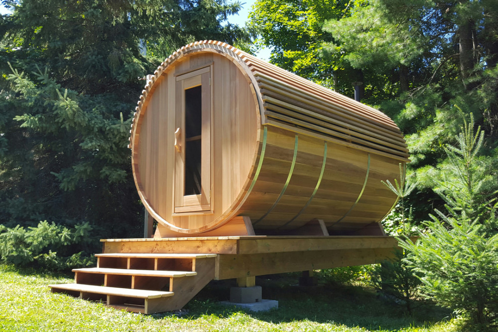 Dundalk Canadian Timber White Cedar Serenity Outdoor Sauna CTC2245W
