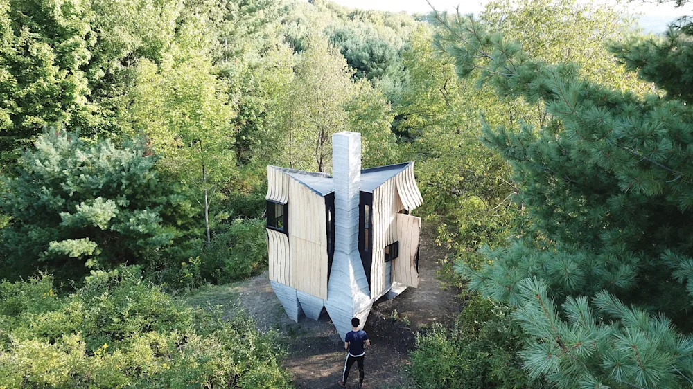 3D Printed Concrete Cabin Explores the Future of Sustainable Design
