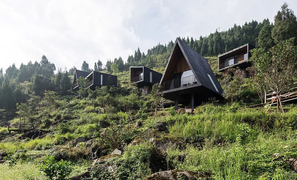 Agricultural Tourism Meets Rural China With Geometric Cabins