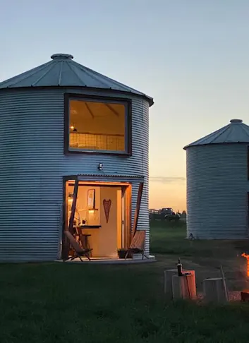 Stay in a Renovated Grain Silo at Clark Farm Retreat in Montana
