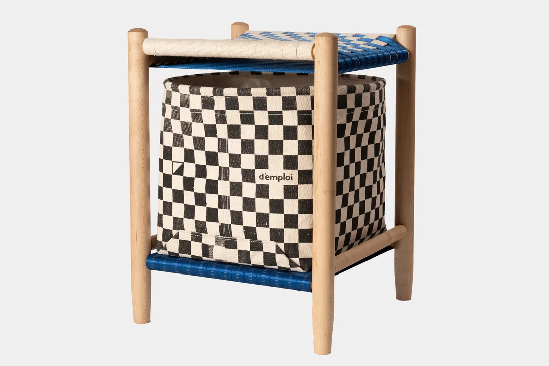 demploi-checker-stool-black-storage-basket