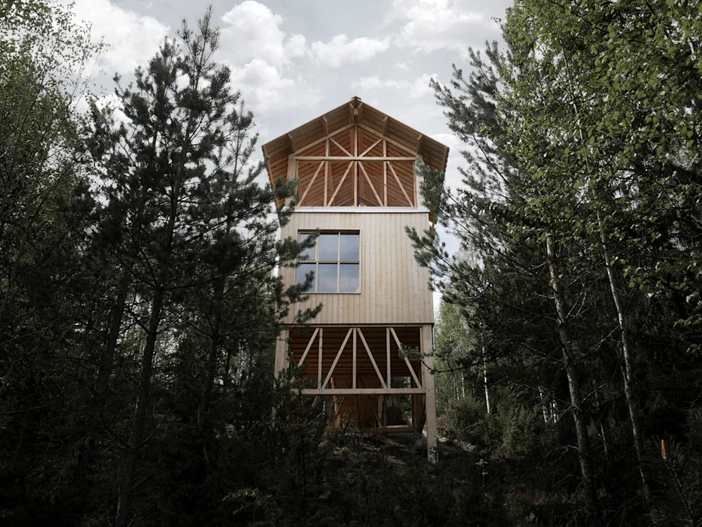Inside Sweden's Minimalist Bergaliv Lookout Tower Hotel