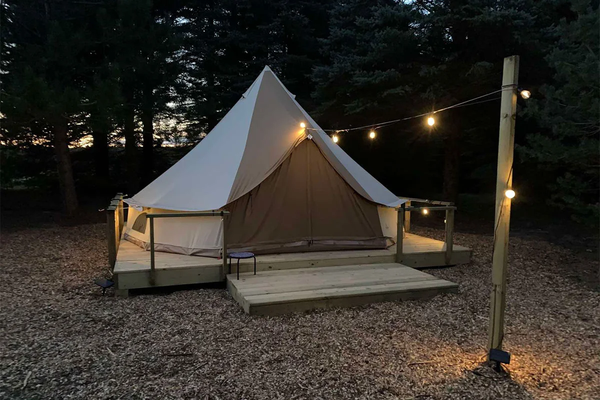 michigan-glamping-pine-forest-tent
