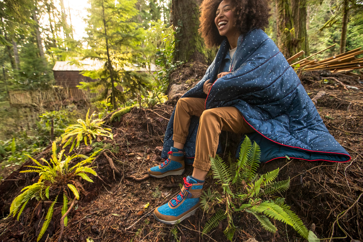 Rumpl x Chaco Collaboration Blanket and Boot 2020 Field Mag