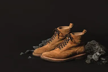 The Trench Boot in Weatherproof Suede, $298