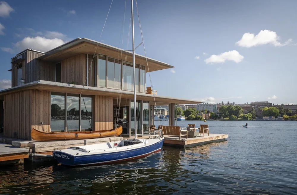 Olson Kundig's Floating Water Cabin Redefines the Urban Houseboat