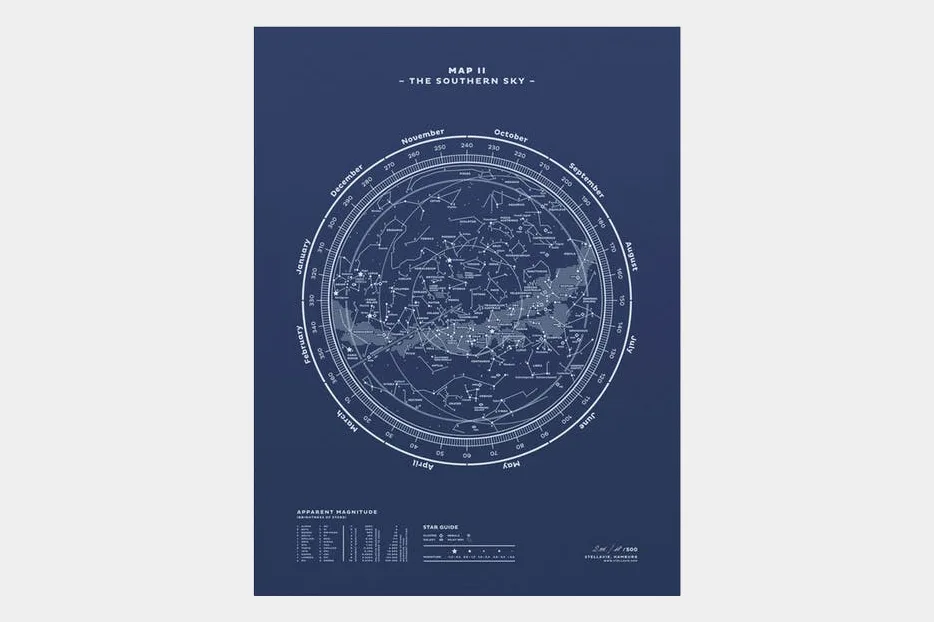 Stellavie map ii-southern sky-gear