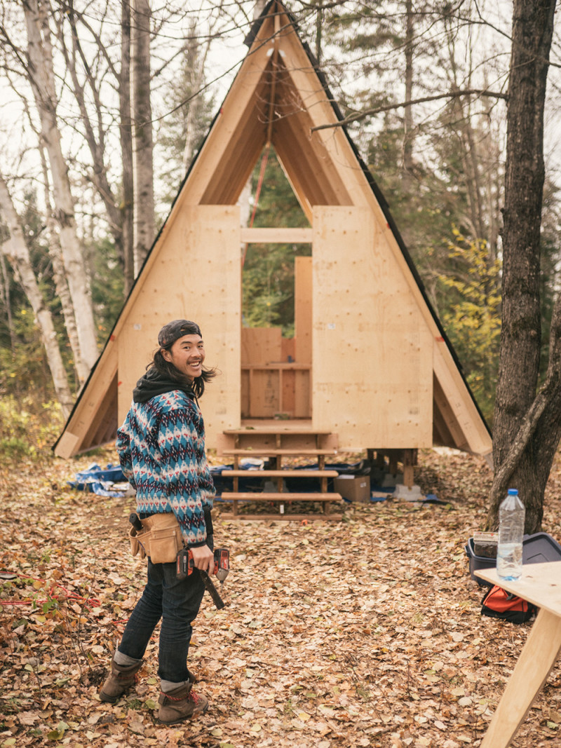 How to Build an DIY A-Frame Cabin for Under $10k | Field Mag