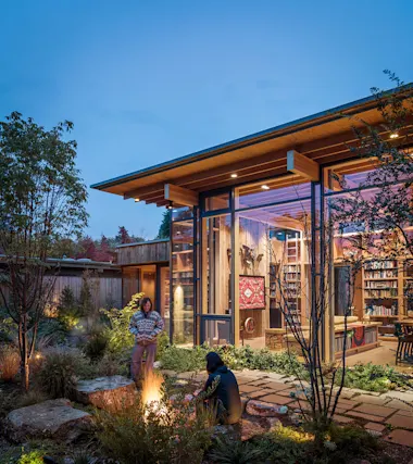 Project: City Cabin. Photography by Aaron Leitz