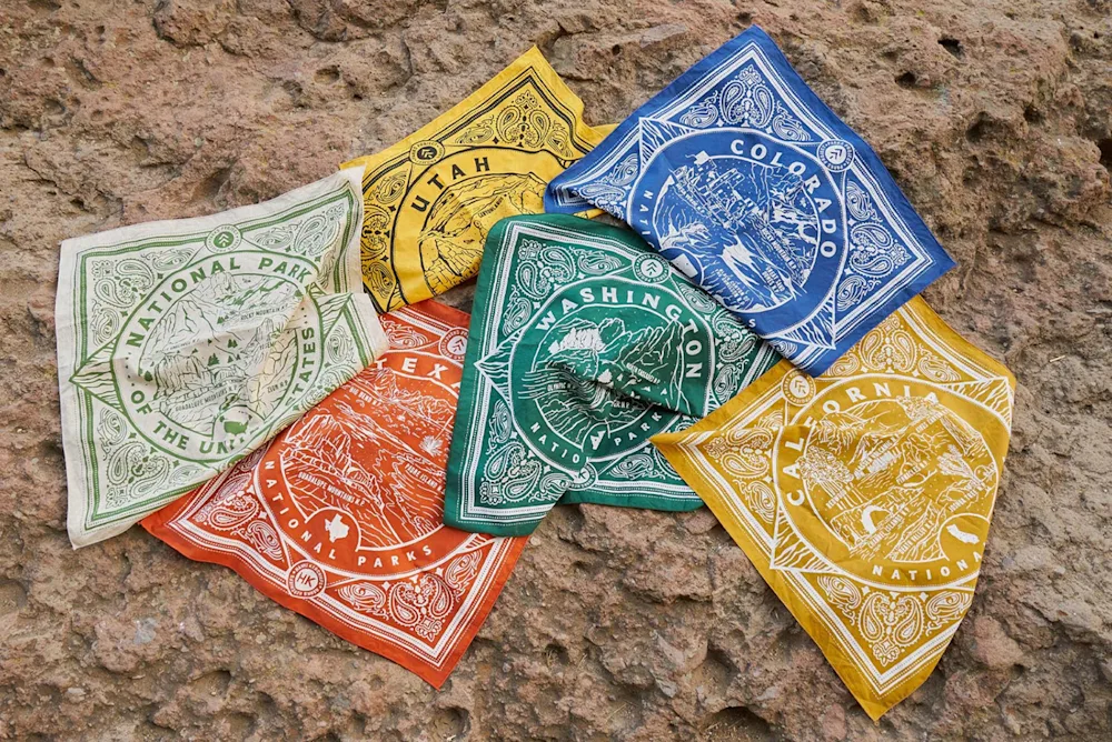 Parks Project x Hanks Kerchief Launch National Park Bandanas