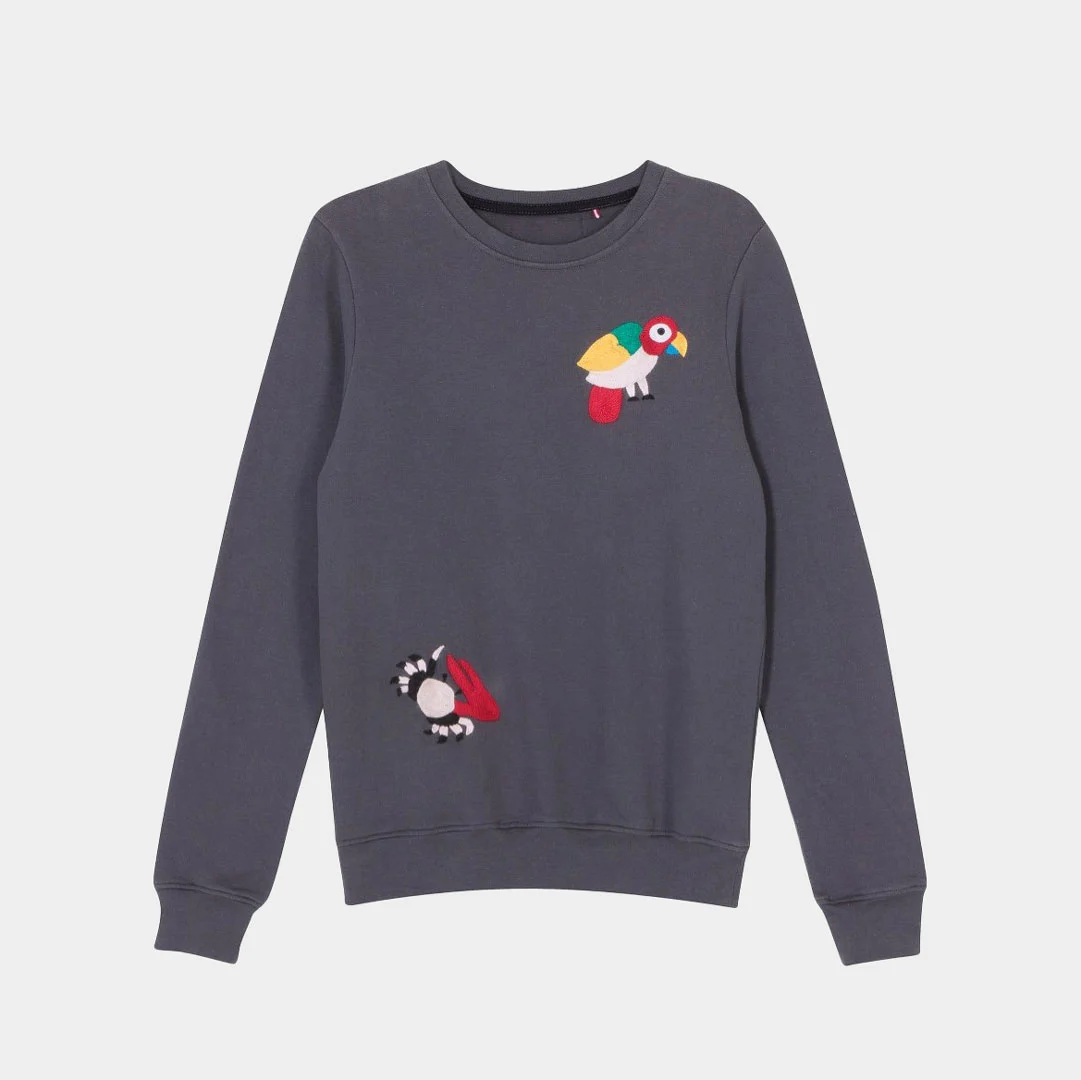 mami-wata-crab-and-parrot-sweatshirt