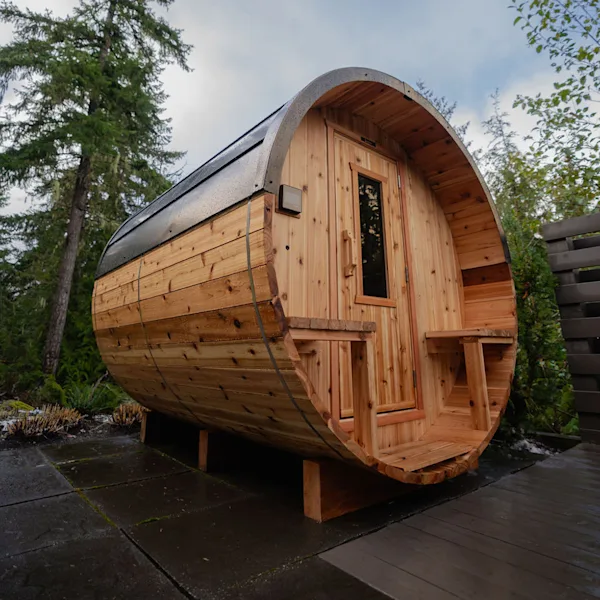 Nootka Saunas Barrel Sauna-thumbnail