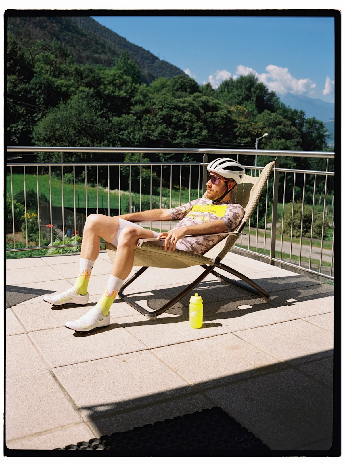 team-dream-bicycling-team-tirano-pop-up-lounging-in-kit-vertical