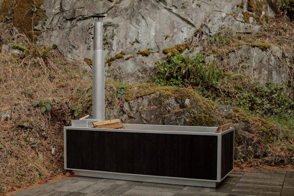 GOODLAND's Black Wood Fired Hot Tub Is Beautiful Field Mag