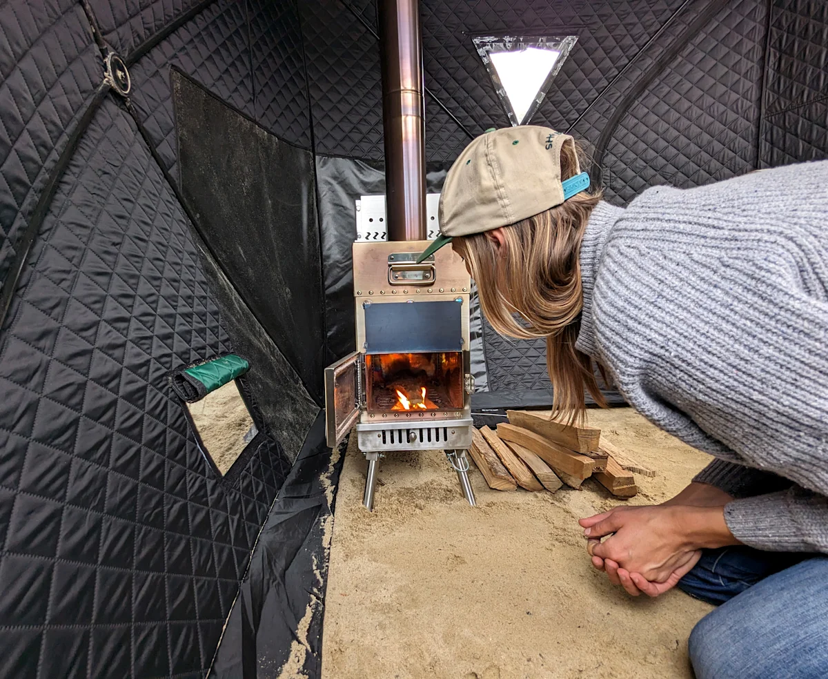 sweat-tent-review-stove-interior