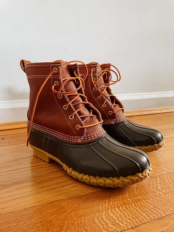 L.L. Bean Bean Boots 8", Flannel-Lined Insulated-thumbnail
