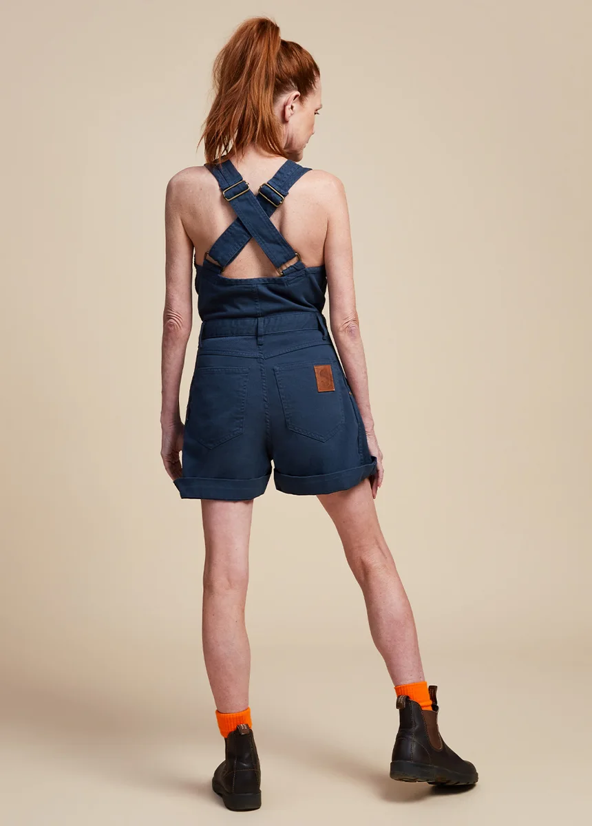 SUK-Workwear-Cropped-OpenFront-Overalls-Green