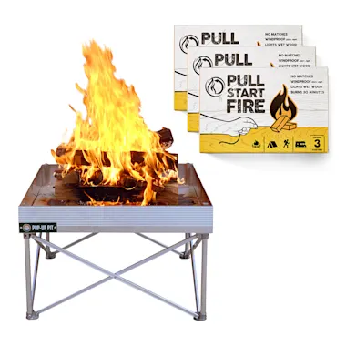 Fireside Outdoor Ultimate On-the-Go Bonfire Kit, $159