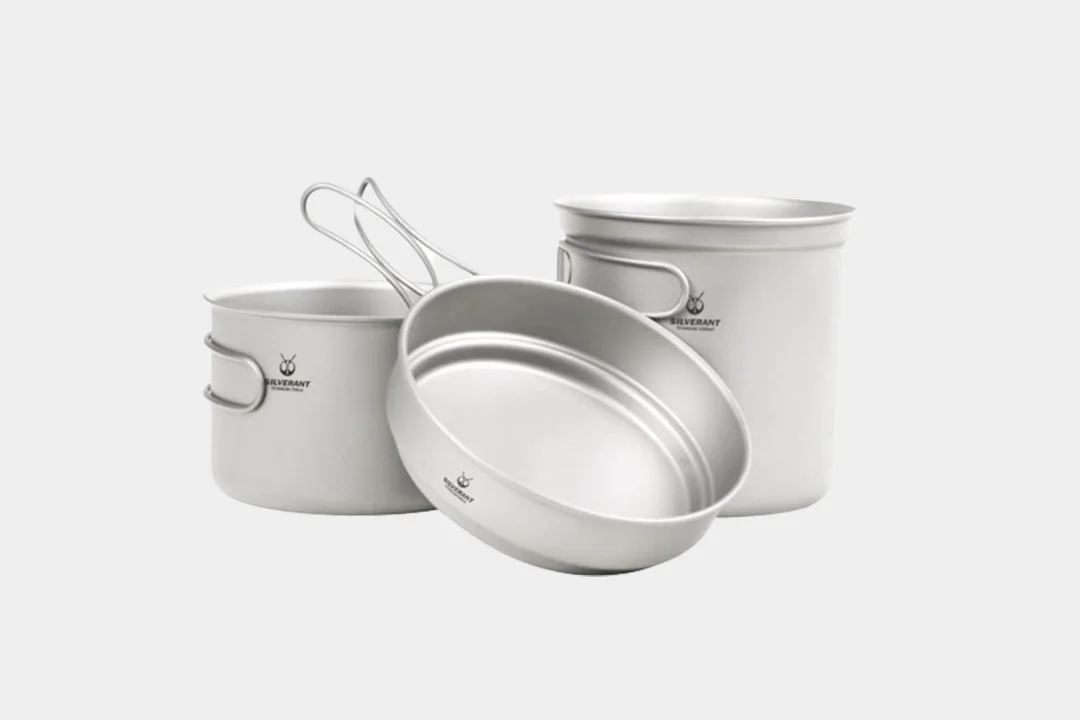 silverant-ultralight-3-piece-titanium-camping-cookware-set