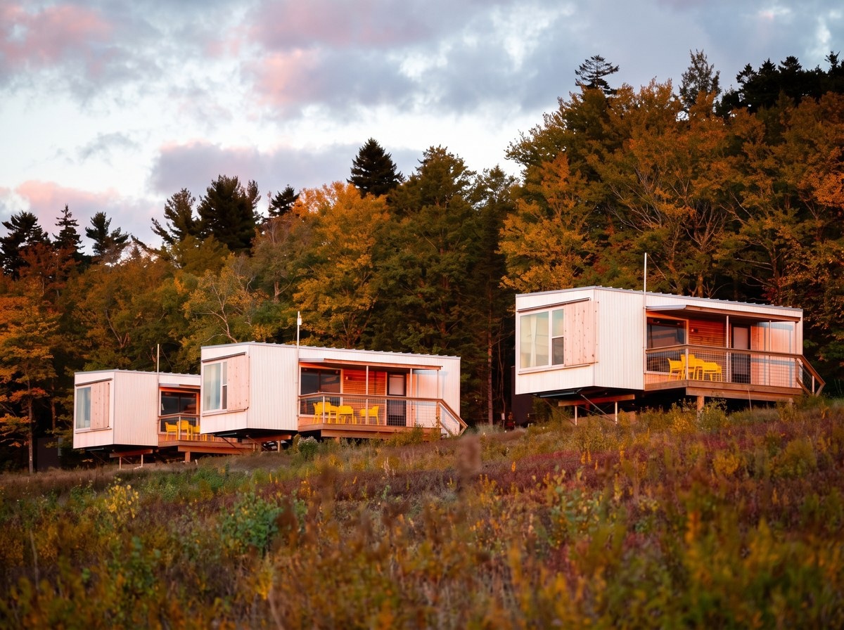 Visiting Lantern Camp, Maine's First Landscape Hotel & Modern Cabin Retreat